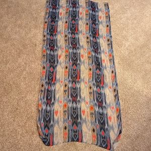 Western patterned light scarf